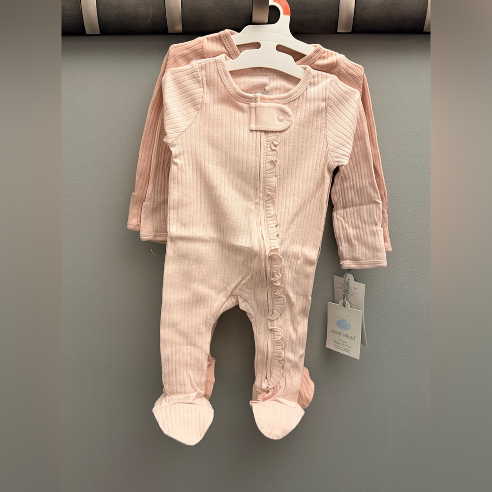 Cloud Island‎ Pink Ruffle Footie